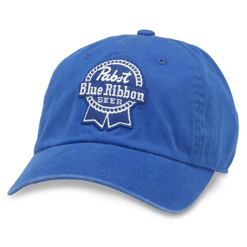 Pabst Blue Ribbon Beer Royal Blue Adjustable Strapback Hat